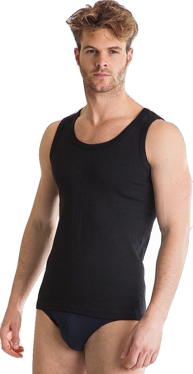 Octave® Pack of 3 Mens 100% Cotton Coloured Vests