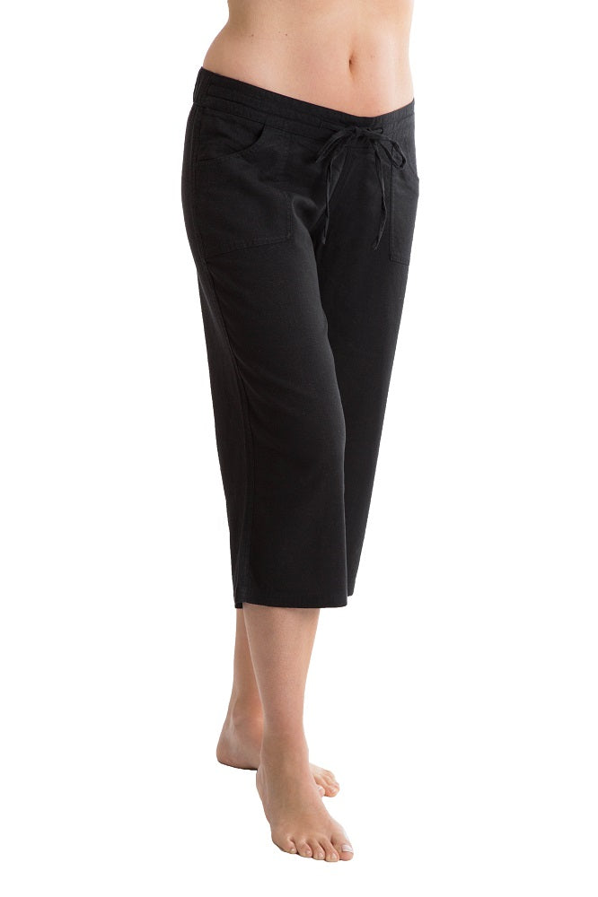 Octave Ladies Linen Cropped 3/4 (Three Quarter) Length Trousers