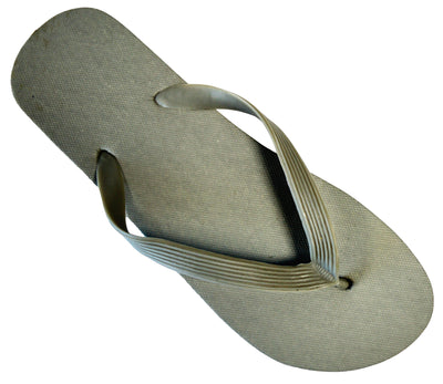 OCTAVE Mens Flip Flops - Solid Plain Design - Grey