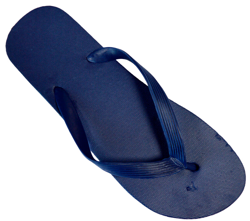 OCTAVE Mens Flip Flops - Solid Plain Design - Navy