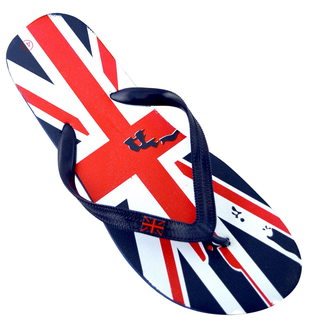 OCTAVE Adults Flip Flops - Union Jack Abstract Design
