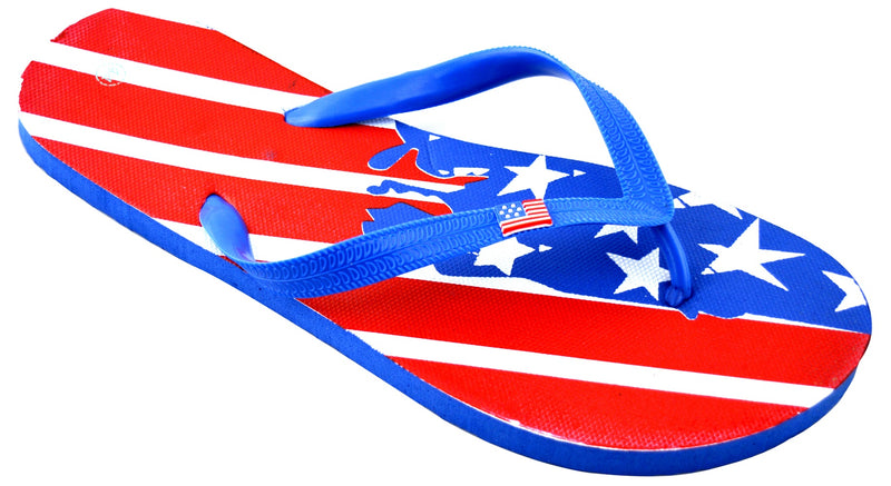 OCTAVE Mens Flip Flops - American Abstract Flag Design