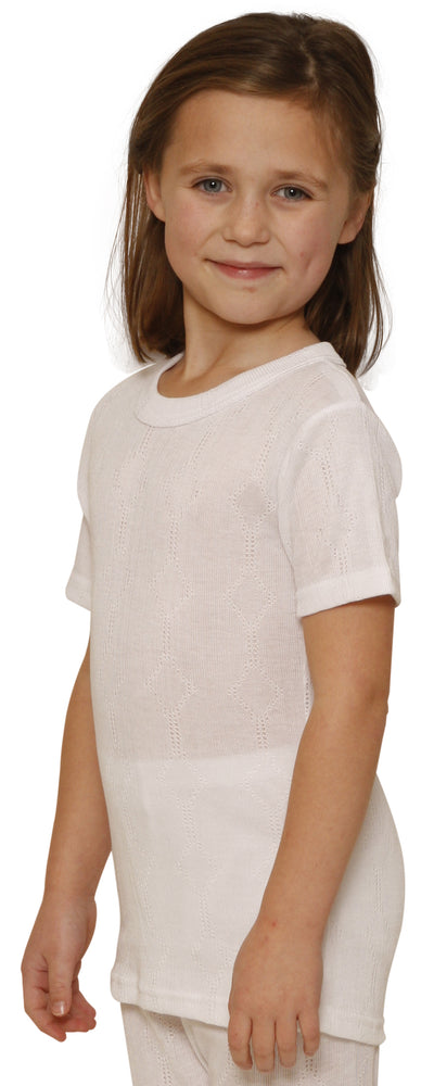 Octave® Girls Thermal Underwear Short-Sleeved Vest