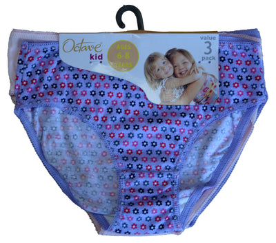 Girls Cotton Briefs Blue