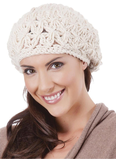 OCTAVE Ladies Star Knit Beret Hat