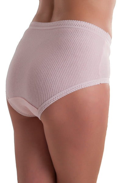 Passionelle Womens Ribbed Pastel Brief