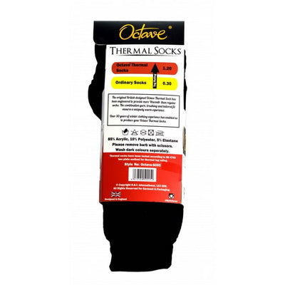 OCTAVE Mens Thermal Socks - 1.2 TOG - Pack of 3