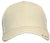 OCTAVE Unisex Baseball Cap Hat - Tuck Strap Embossed Design 3 Metal Eyelets - Cream