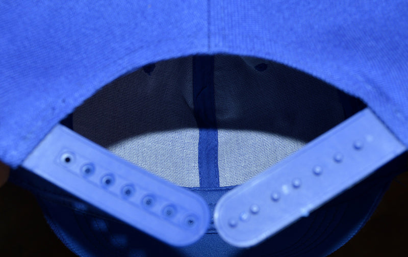 OCTAVE Unisex Baseball Cap Hat - Plastic Snap Strap Closure - Blue