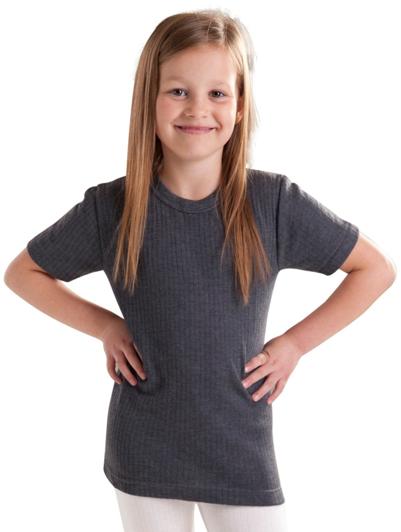 Girls Thermal Underwear Thermal T-Shirt grey