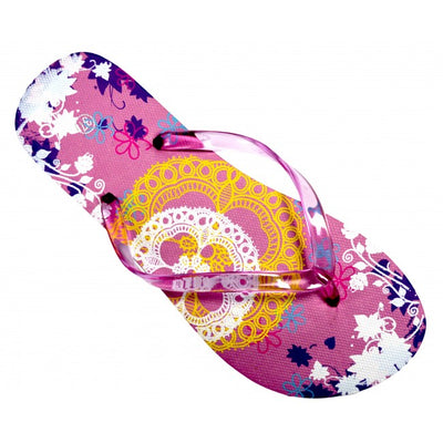 OCTAVE® Ladies Summer Beach Wear Flip Flops - Lace Design