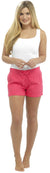OCTAVE Ladies Linen Shortie Shorts - Pink