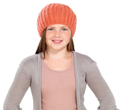 Girls Knitted Beanie Beret Hat