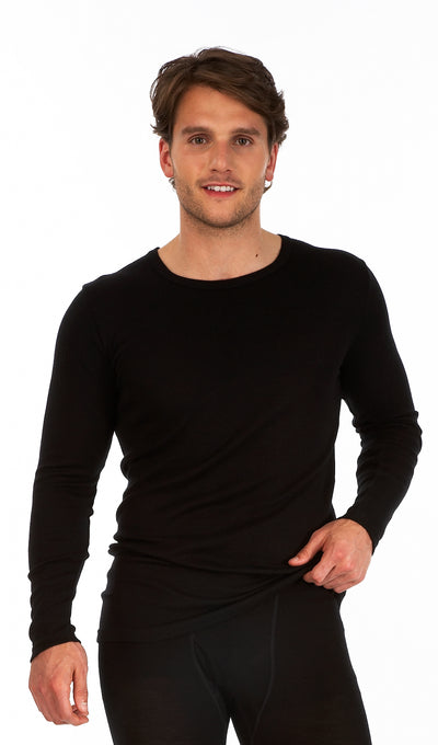 Palm Mens Invisible Seamless Long Sleeve Round Neck Thermal Top