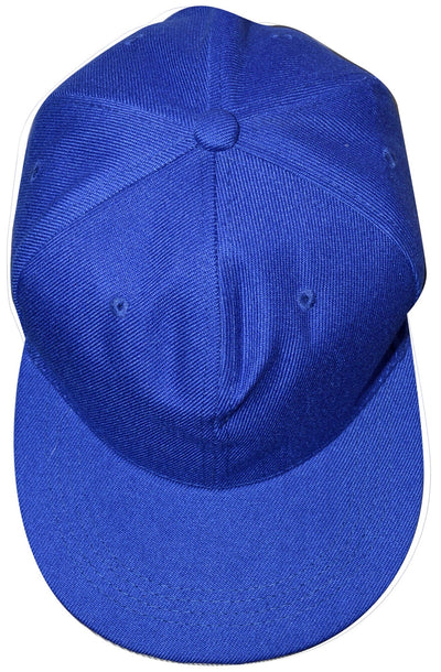 OCTAVE Unisex Baseball Cap Hat - Plastic Snap Strap Closure - Blue