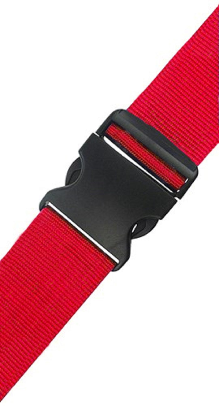 Red holiday luggage strap