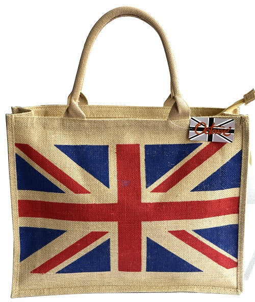 OCTAVE Ladies Summer Beach Tote Handbag - Union Jack Design