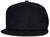 OCTAVE Unisex Baseball Cap Hat - Plastic Snap Strap Closure - Black