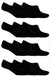 OCTAVE Unisex Plain Invisible Trainer Liner Socks - 12 Pack Black