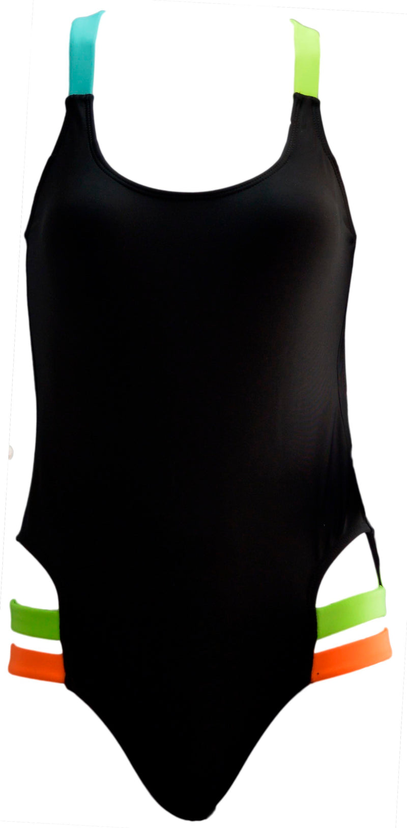 OCTAVE Ladies Swimwear Swimsuit Beachwear Collection - One Piece Monokini Design - Black