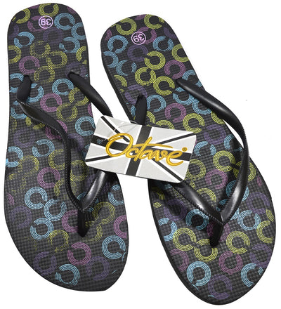 OCTAVE Ladies Summer Beach Wear Flip Flops - Links Design